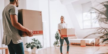 woman moving out